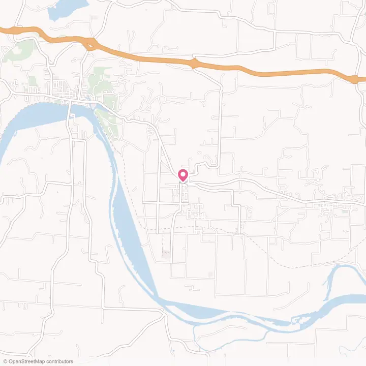 Map of the flower delivery area in Altus, Arkansas
