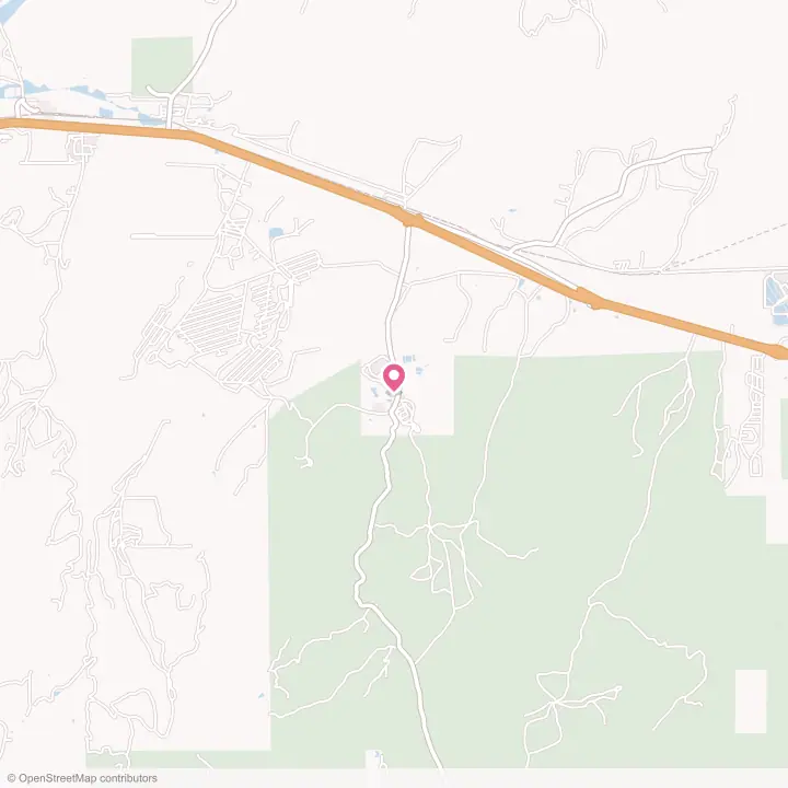 Map of the flower delivery area in Fort Wingate, New Mexico