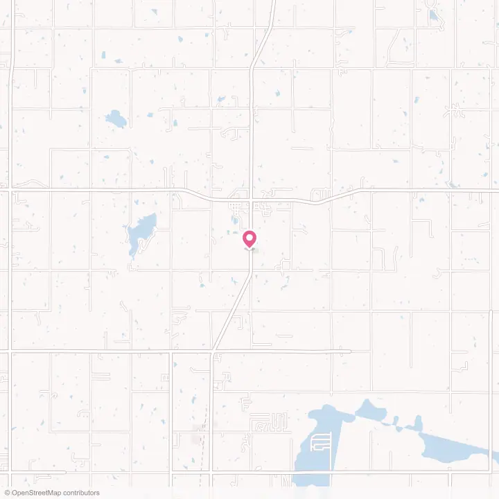 Map of the flower delivery area in Meeker, Oklahoma