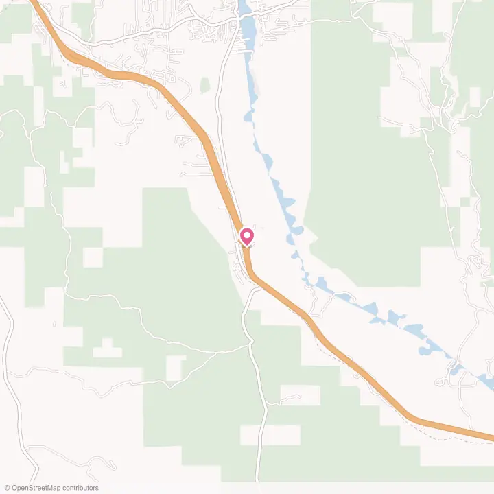 Map of the flower delivery area in Rowe, New Mexico