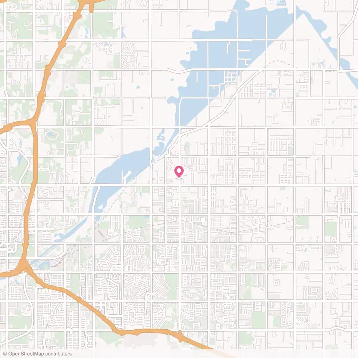 Map of the flower delivery area in Spencer, Oklahoma