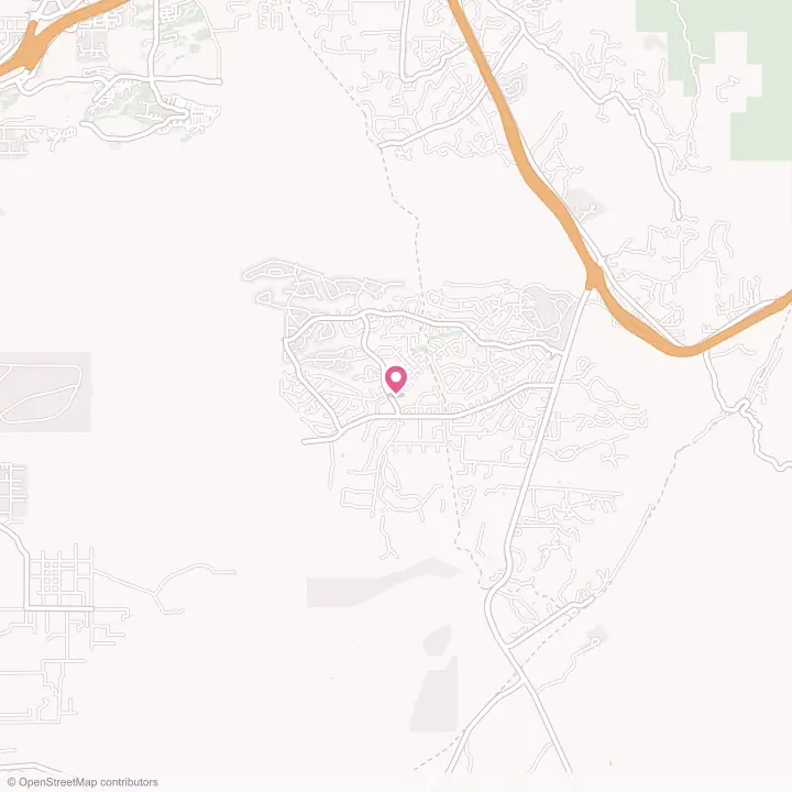 Map of the flower delivery area in Eldorado at Santa Fe, New Mexico