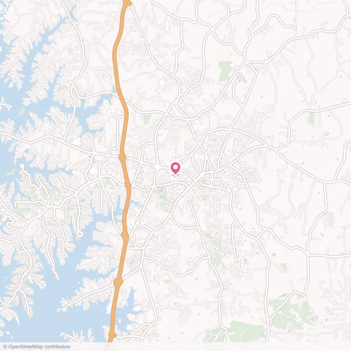 Map of the flower delivery area in Mooresville, North Carolina