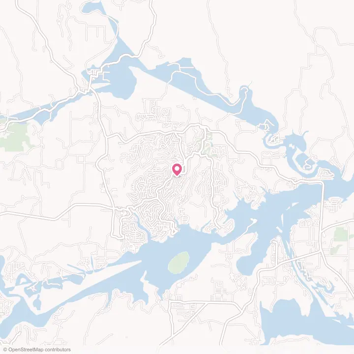Map of the flower delivery area in Fairfield Bay, Arkansas