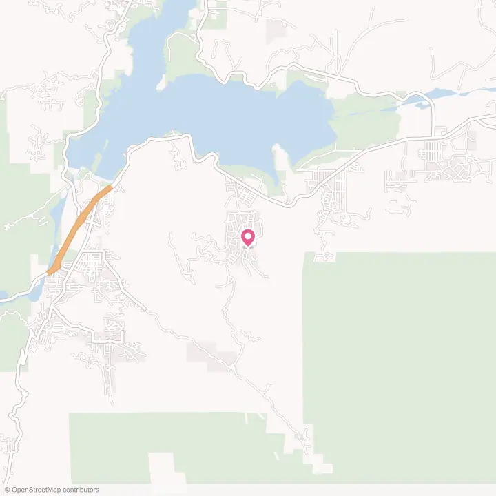 Map of the flower delivery area in Squirrel Mountain Valley, California