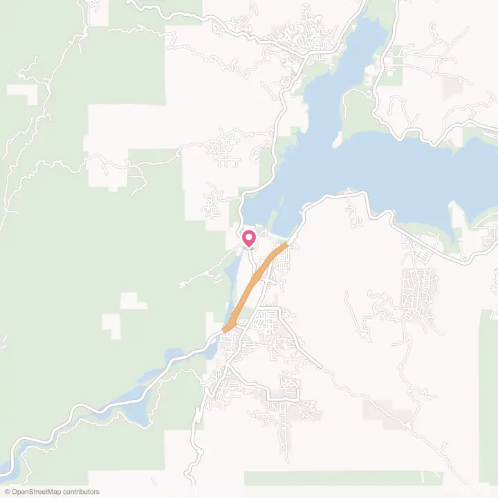 Map of the flower delivery area in Lake Isabella, California