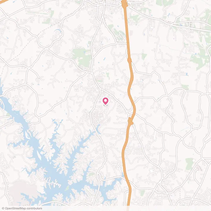 Map of the flower delivery area in Troutman, North Carolina