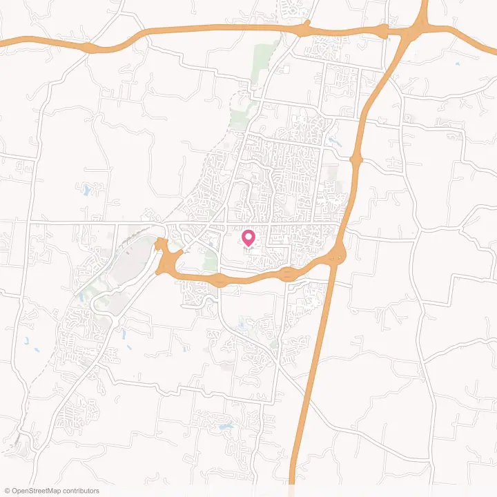 Map of the flower delivery area in Spring Hill, Tennessee