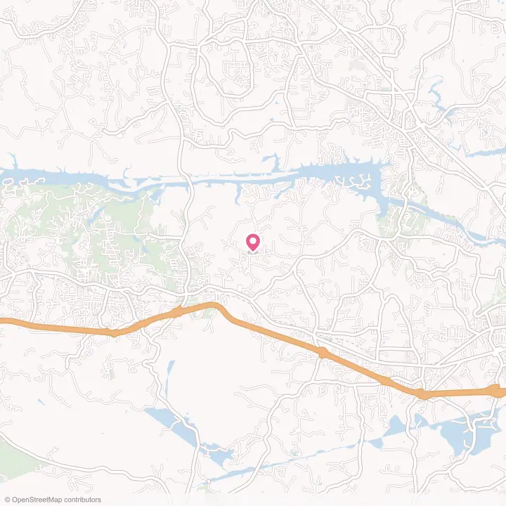 Map of the flower delivery area in Connelly Springs, North Carolina