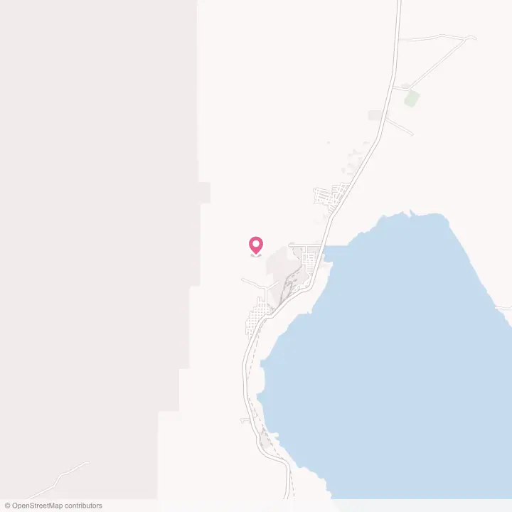 Map of the flower delivery area in Searles Valley, California