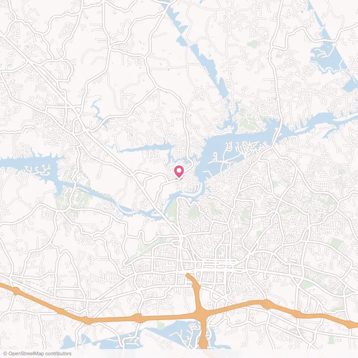 Map of the flower delivery area in Northlakes, North Carolina