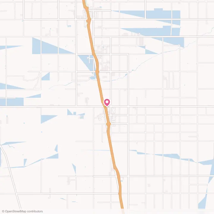 Map of the flower delivery area in Earlimart, California