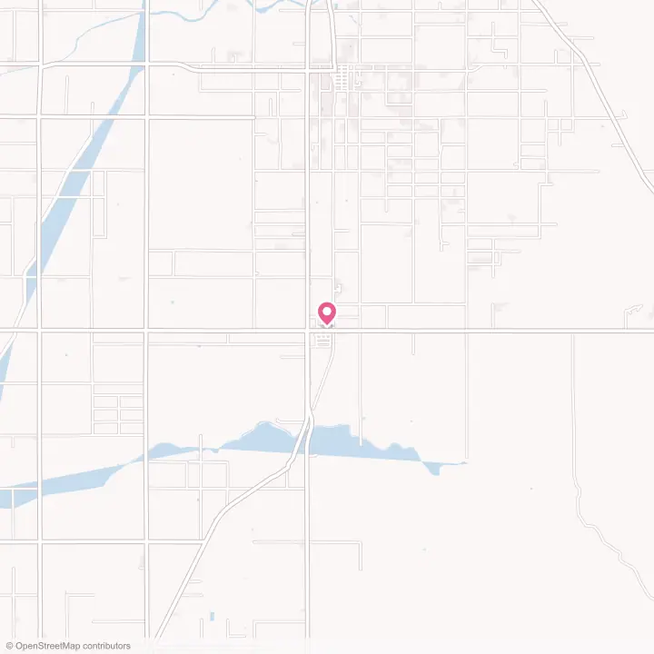 Map of the flower delivery area in Ducor, California