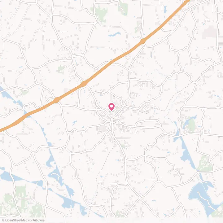 Map of the flower delivery area in Mocksville, North Carolina