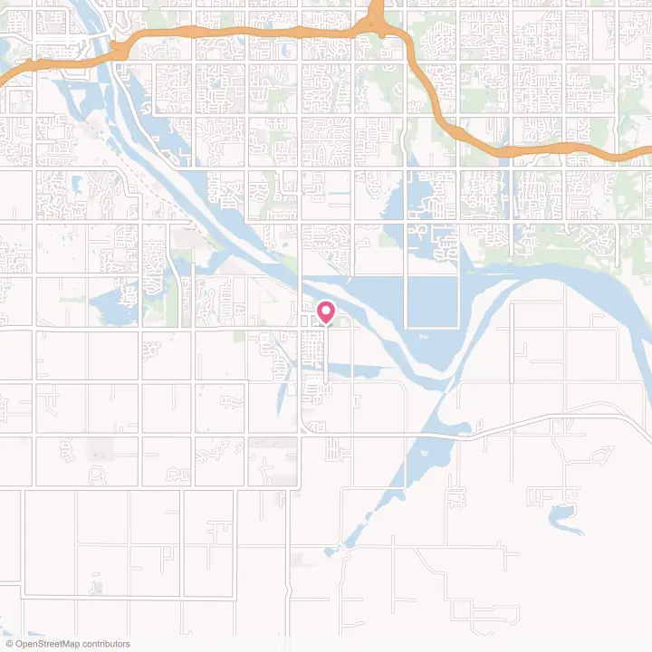 Map of the flower delivery area in Bixby, Oklahoma