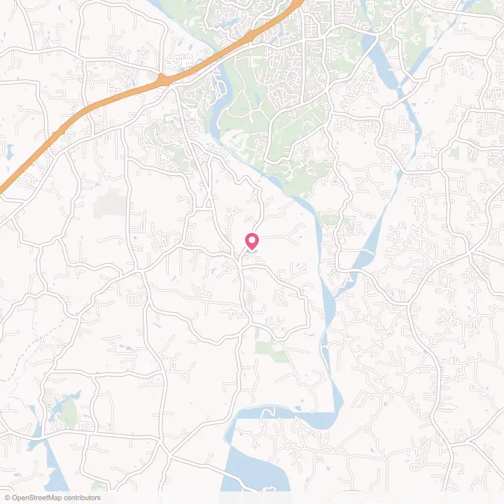 Map of the flower delivery area in Advance, North Carolina