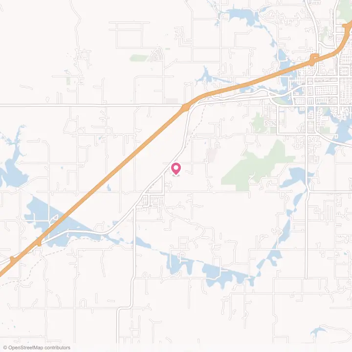 Map of the flower delivery area in Kellyville, Oklahoma