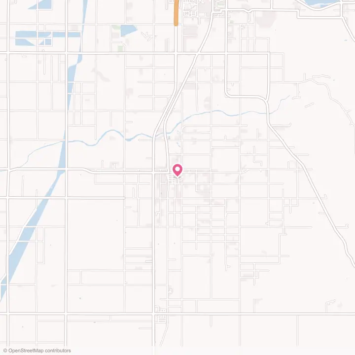 Map of the flower delivery area in Terra Bella, California