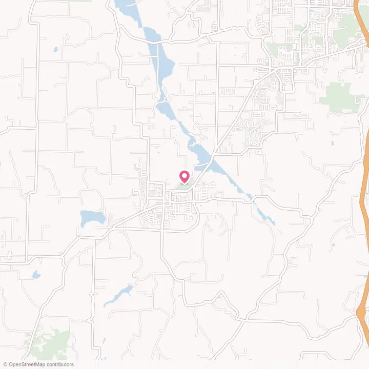 Map of the flower delivery area in Prairie Grove, Arkansas