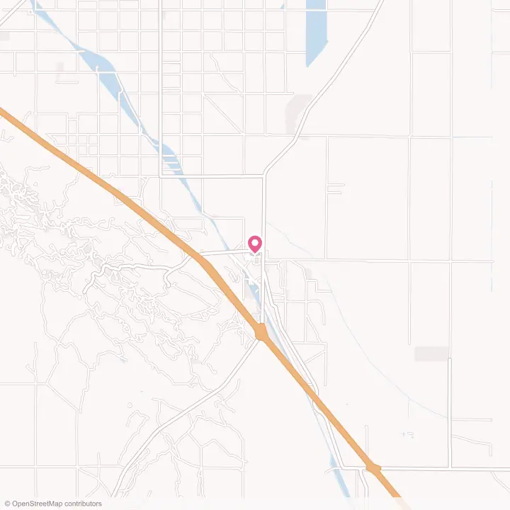 Map of the flower delivery area in Kettleman City, California