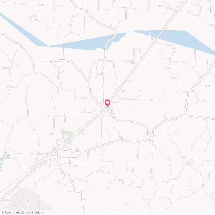 Map of the flower delivery area in Trezevant, Tennessee