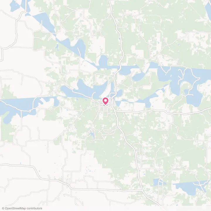 Map of the flower delivery area in Evening Shade, Arkansas