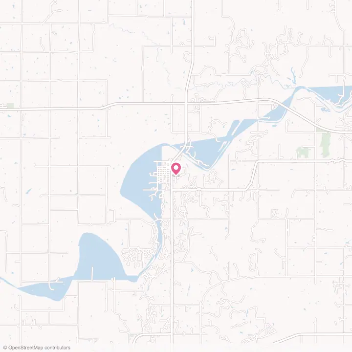 Map of the flower delivery area in Oilton, Oklahoma