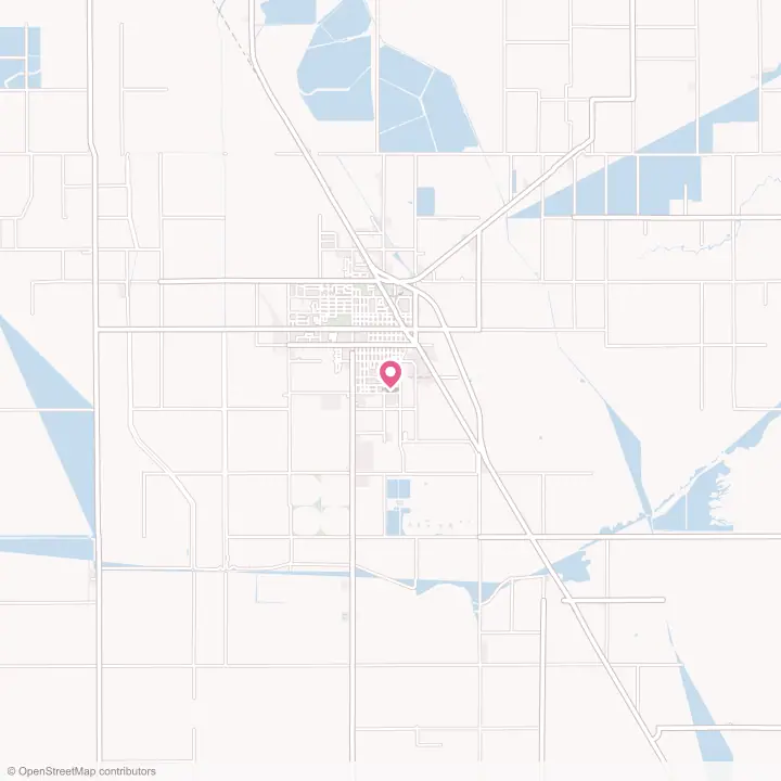 Map of the flower delivery area in Corcoran, California