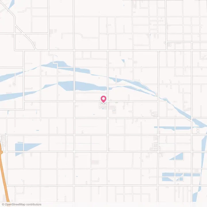 Map of the flower delivery area in Woodville, California