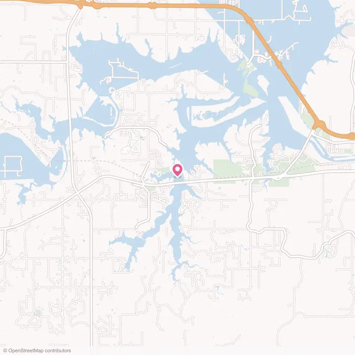 Map of the flower delivery area in Mannford, Oklahoma