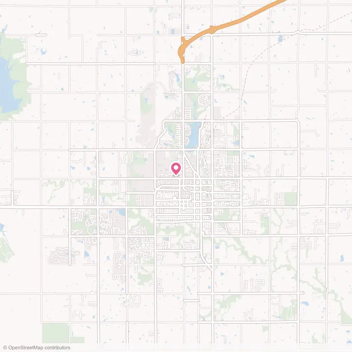 Map of the flower delivery area in Stillwater, Oklahoma