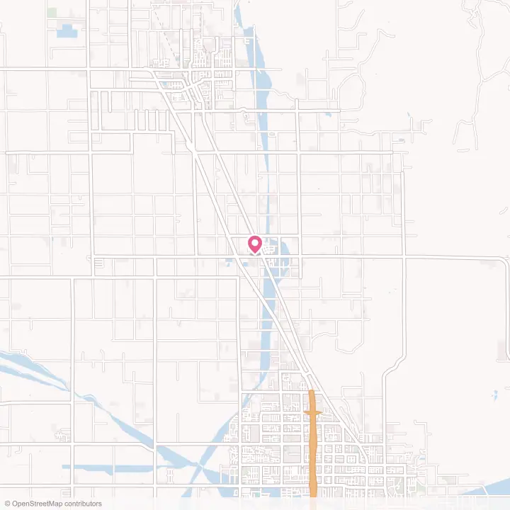 Map of the flower delivery area in Strathmore, California