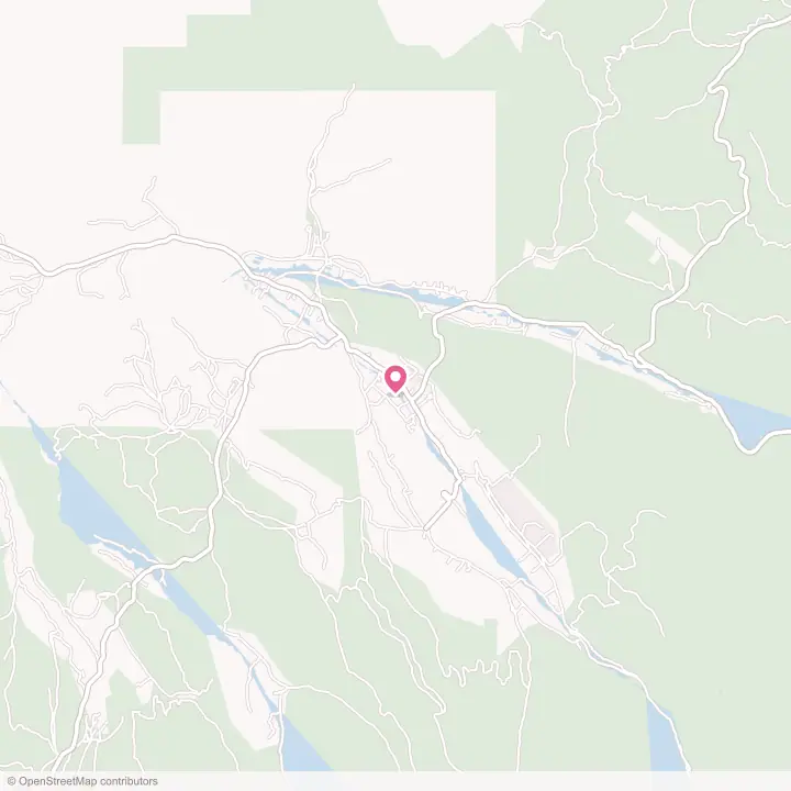 Map of the flower delivery area in Peñasco, New Mexico