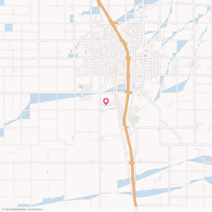 Map of the flower delivery area in Matheny, California