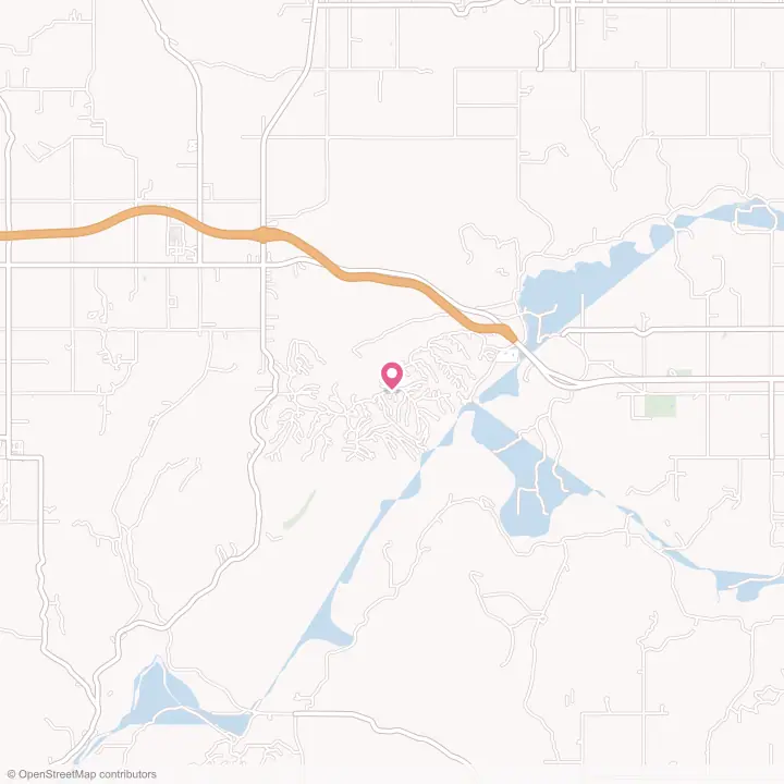 Map of the flower delivery area in Flint Creek, Oklahoma