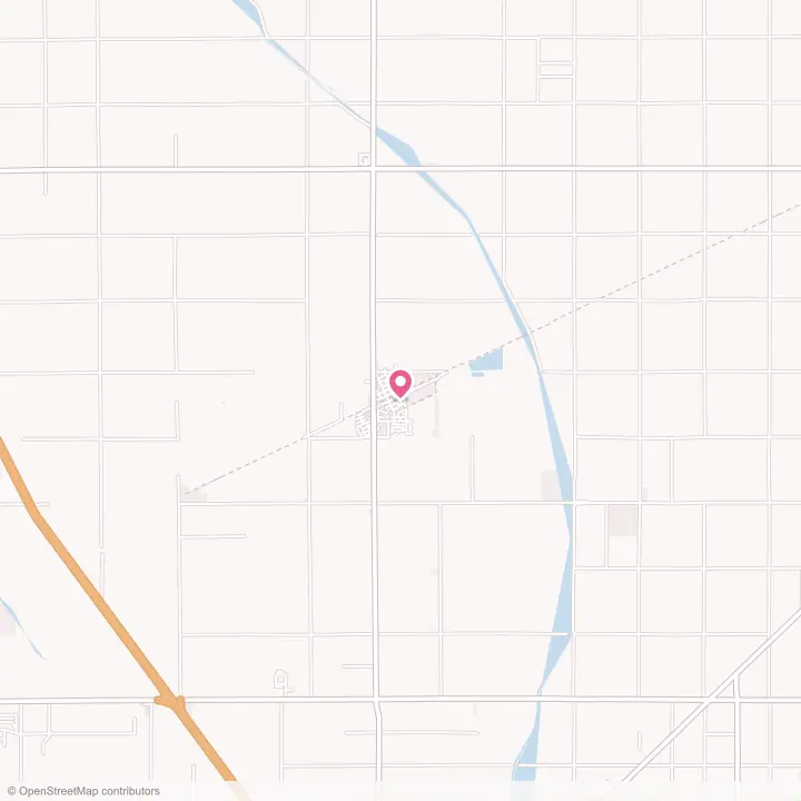 Map of the flower delivery area in Huron, California