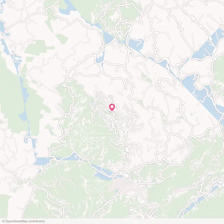 Map of the flower delivery area in Beech Mountain, North Carolina