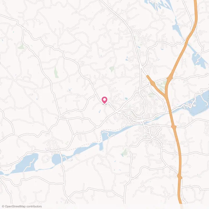 Map of the flower delivery area in Pleasant Hill, North Carolina