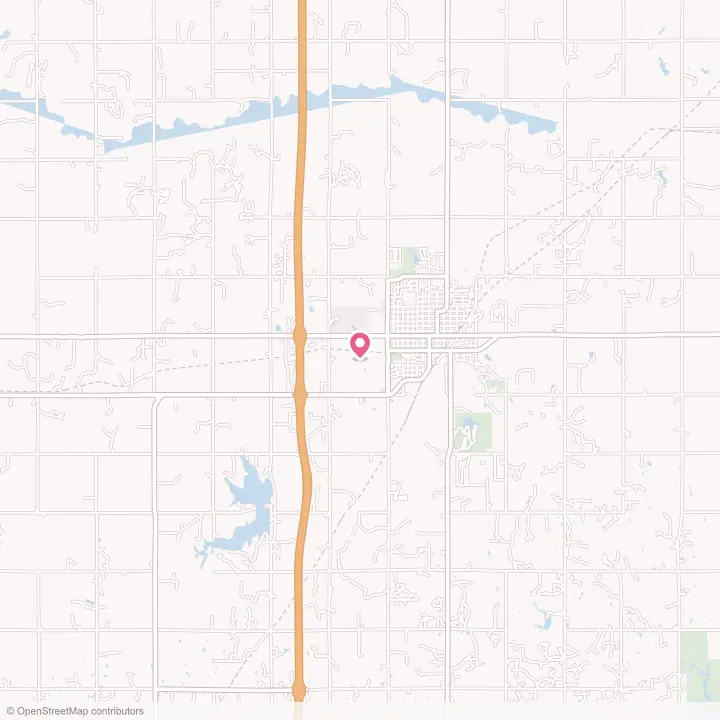 Map of the flower delivery area in Perry, Oklahoma