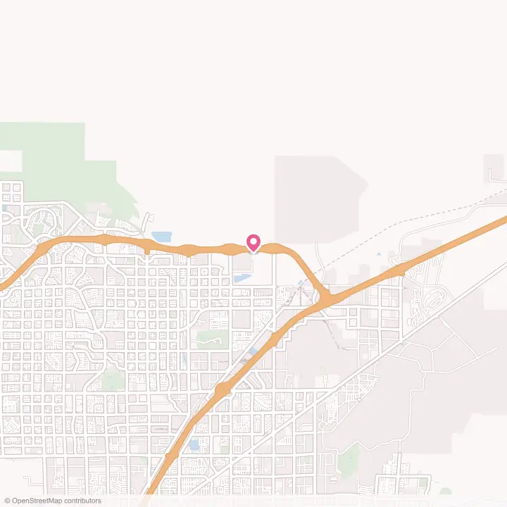 Map of the flower delivery area in North Las Vegas, Nevada