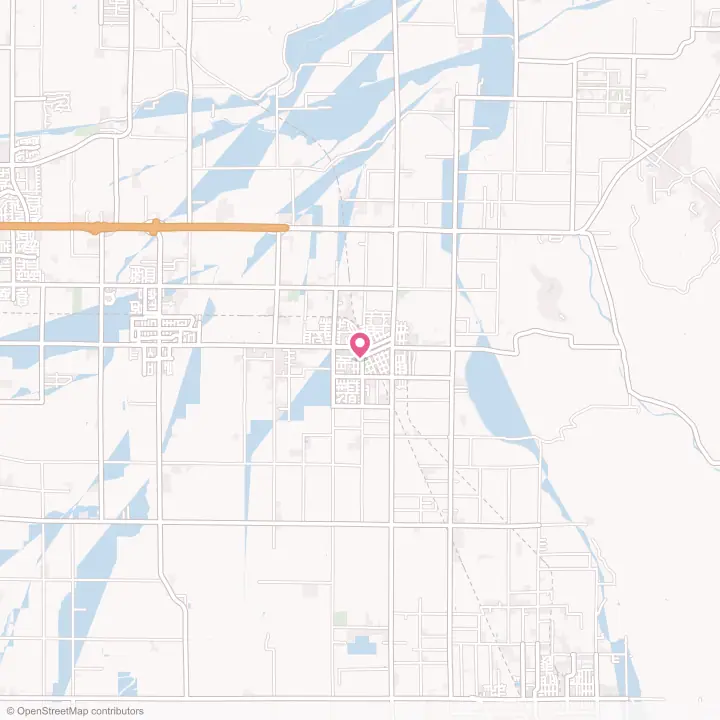 Map of the flower delivery area in Exeter, California