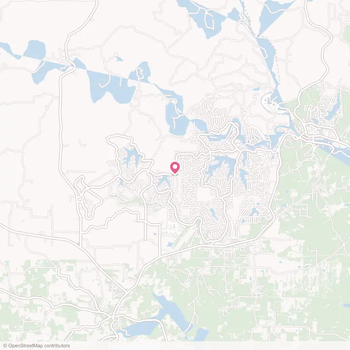 Map of the flower delivery area in Cherokee Village, Arkansas