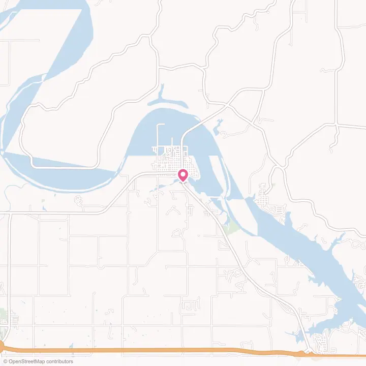 Map of the flower delivery area in Cleveland, Oklahoma