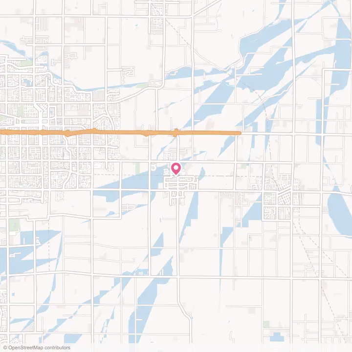 Map of the flower delivery area in Farmersville, California