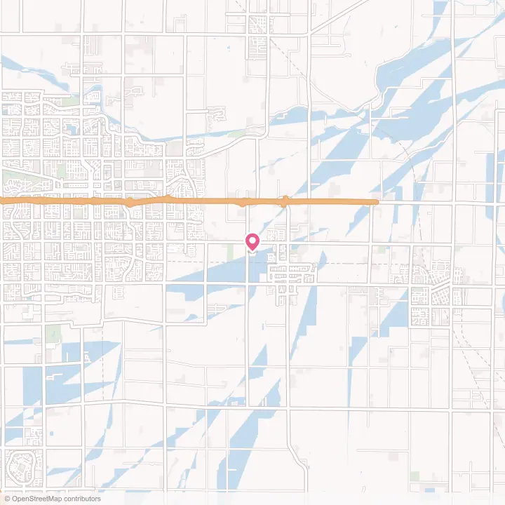 Map of the flower delivery area in Linnell Camp, California