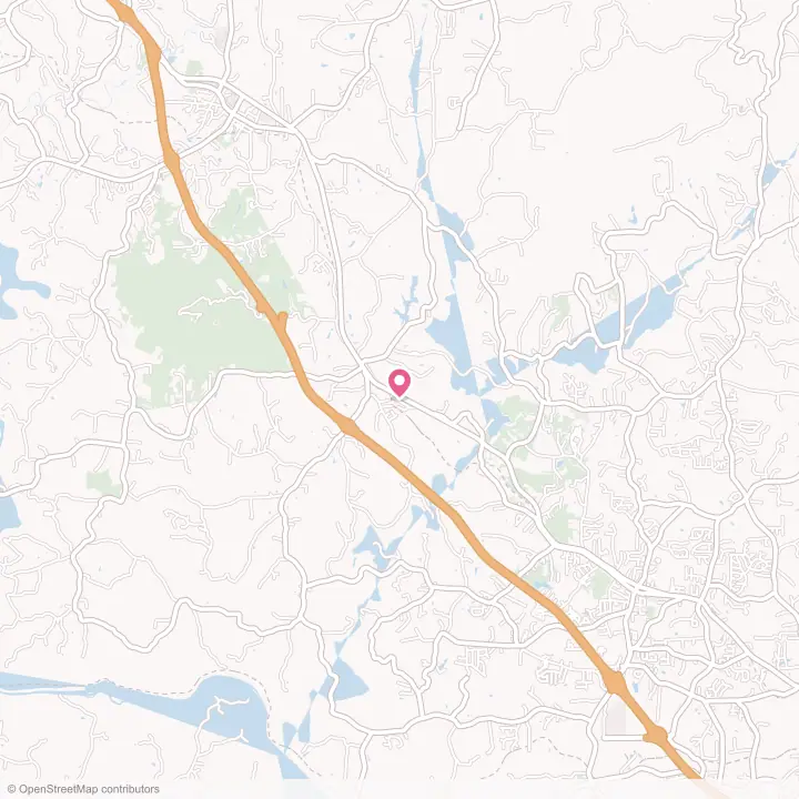 Map of the flower delivery area in Pinnacle, North Carolina