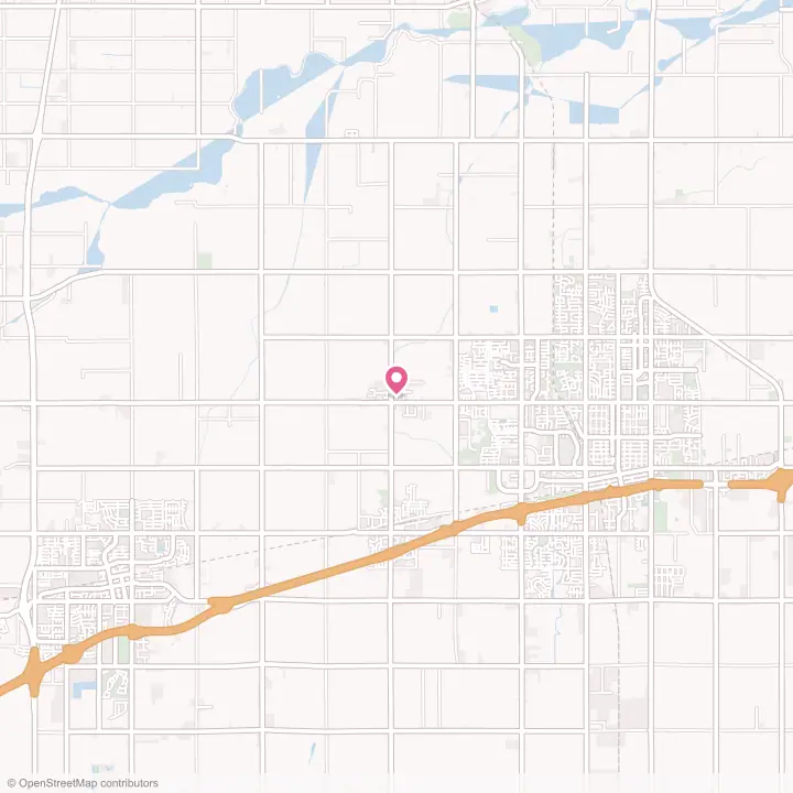 Map of the flower delivery area in Grangeville, California