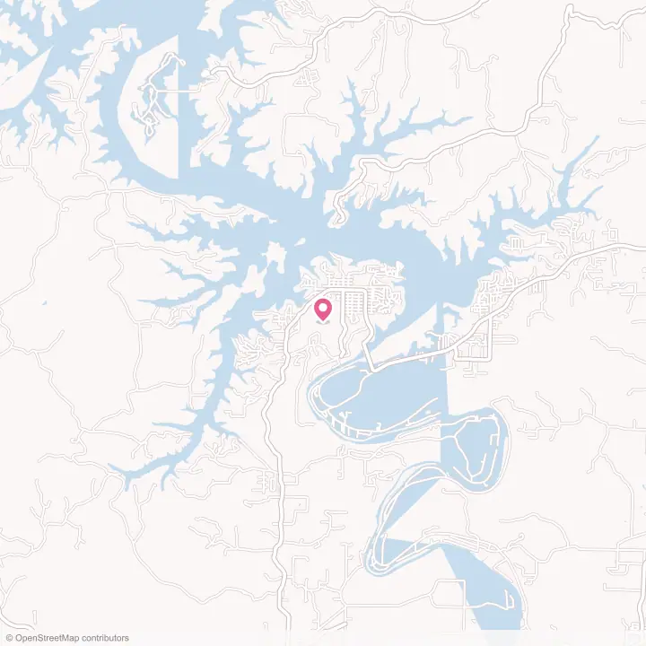 Map of the flower delivery area in Bull Shoals, Arkansas