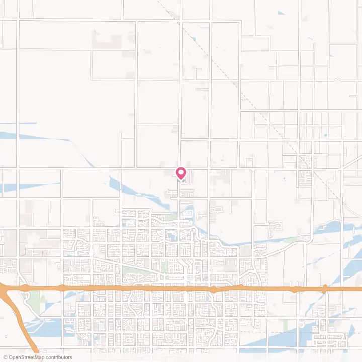 Map of the flower delivery area in Patterson Tract, California