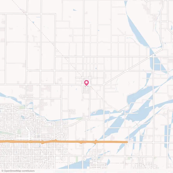 Map of the flower delivery area in Ivanhoe, California